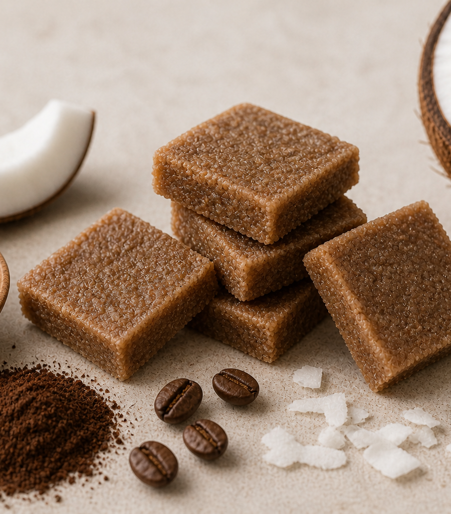 Coffee Coconut Toffees (Coconut Rocks)
