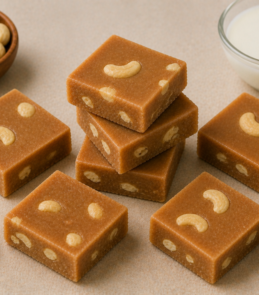 Milk Toffee with Cashews