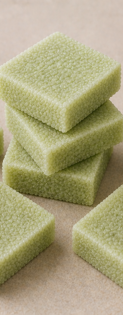 Mint Coconut Toffees (Coconut Rocks)
